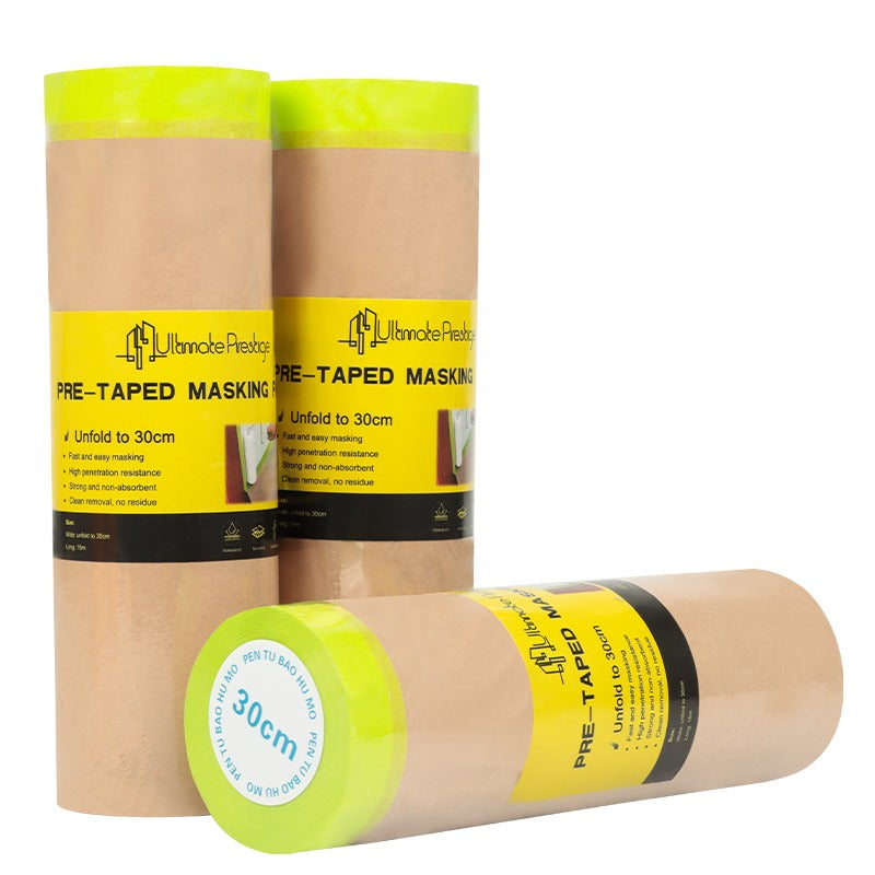 pre taped masking paper 30cm x 15m