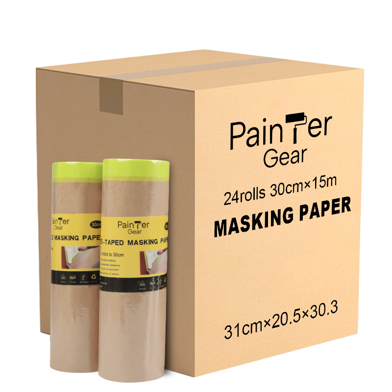 pre taped masking paper 30cm x 15m