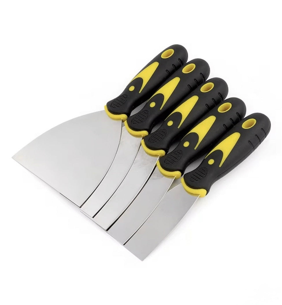 Set of 5 pieces stainless steel putty knives